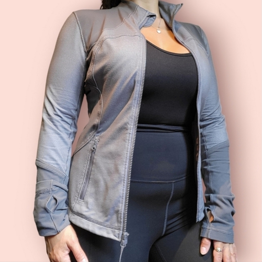 grey lululemon zip up